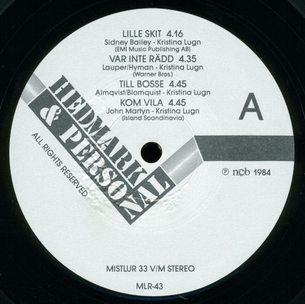 Ann Kristin Hedmark ~ Hedmark & Personal (Vinyl) - Djungel & Jazz