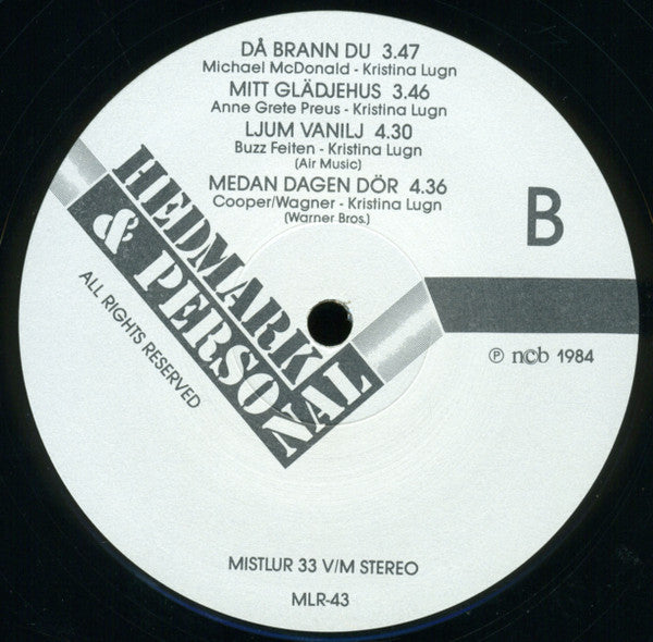 Ann Kristin Hedmark ~ Hedmark & Personal (Vinyl) - Djungel & Jazz