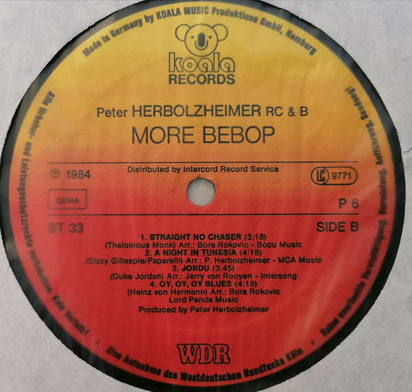 Peter Herbolzheimer Rhythm Combination & Brass ~ More Bebop (Vinyl) - Djungel & Jazz