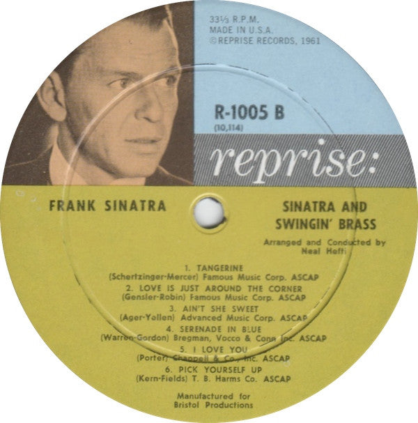 Frank Sinatra ~ Sinatra And Swingin' Brass (Vinyl) - Djungel & Jazz