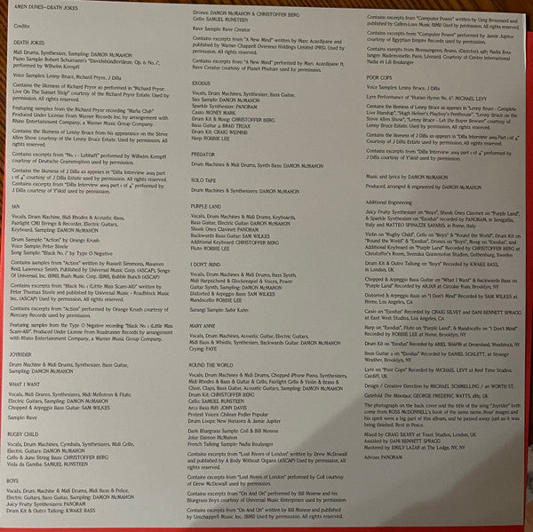 Amen Dunes : Death Jokes (LP, Album, Ltd, Cle + LP, S/Sided, Etch, Ltd, Cle)