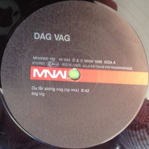 Dag Vag ~ Du Får Aldrig Nog  (Ny Mix) (Vinyl) - Djungel & Jazz