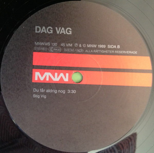 Dag Vag ~ Du Får Aldrig Nog  (Ny Mix) (Vinyl) - Djungel & Jazz