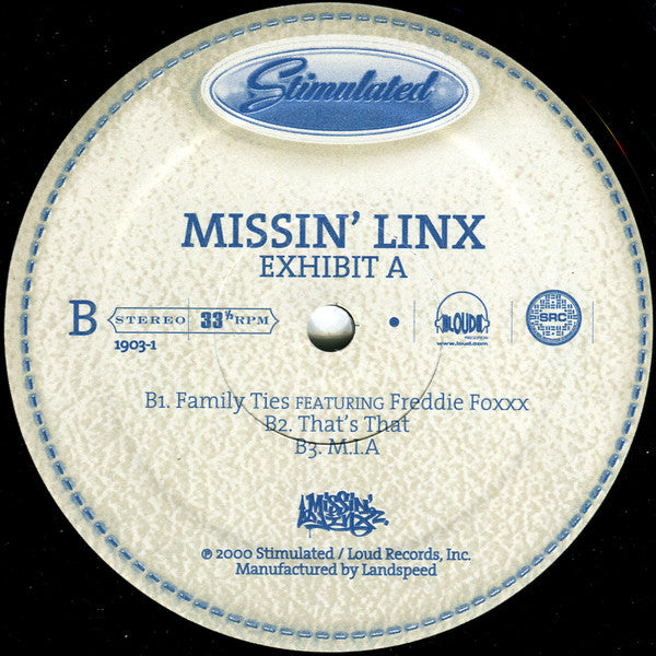 Missin' Linx ~ Exhibit A (Vinyl) - Djungel & Jazz