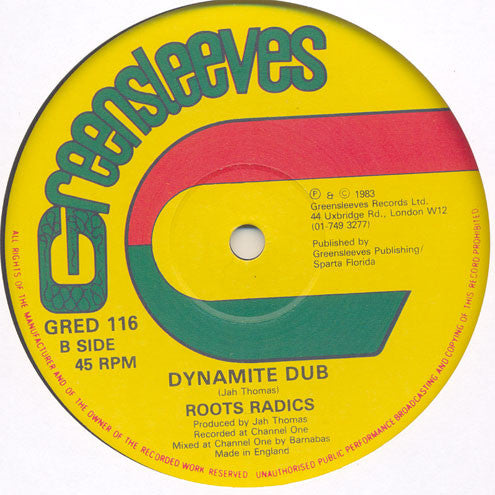 Bunny Lie Lie & Lee Van Cleef (2) / The Roots Radics : Mr. Dynamite / Dynamite Dub (12")