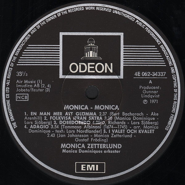 Monica Zetterlund : Monica - Monica (LP, Album)