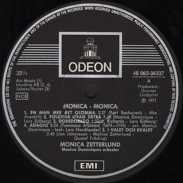 Monica Zetterlund ~ Monica - Monica (Vinyl) - Djungel & Jazz