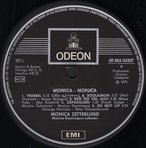 Monica Zetterlund : Monica - Monica (LP, Album)