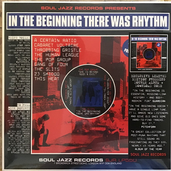 Various : In The Beginning There Was Rhythm (2xLP, Comp, Ltd, RE)
