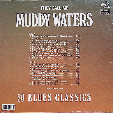 Muddy Waters ~ They Call Me Muddy Waters, Featuring Mannish Boy, 20 Blues Classics (Vinyl) - Djungel & Jazz