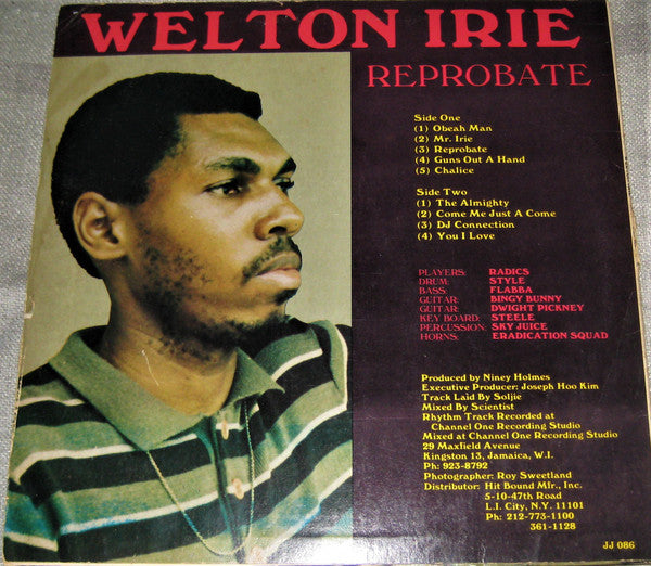 Welton Irie : Reprobate (LP)