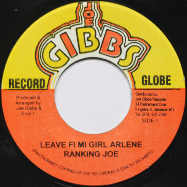 Ranking Joe : Leave Fi Mi Girl Arlene (7")