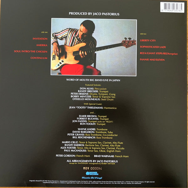 Jaco Pastorius ~ Invitation (Vinyl) - Djungel & Jazz