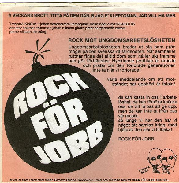 Travolta Kids : Veckans Brott (7")