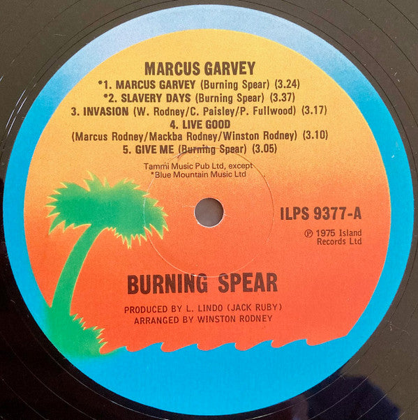 Burning Spear : Marcus Garvey (LP, Album, RE, A1/)