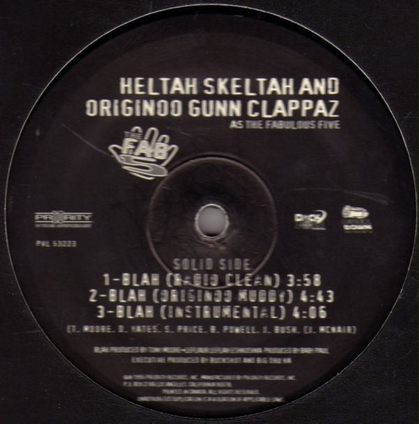 The Fabulous Five Featuring Heltah Skeltah And O.G.C. ~ Blah / Leflah (Vinyl) - Djungel & Jazz