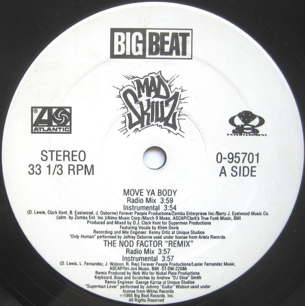 Mad Skillz ~ Move Ya Body (Vinyl) - Djungel & Jazz