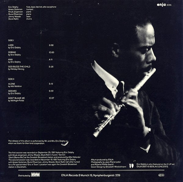 Eric Dolphy : Stockholm Sessions (LP, Album, Mono)