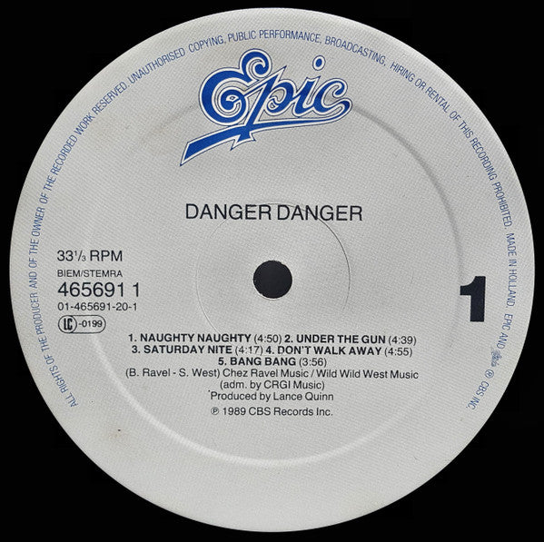 Danger Danger ~ Danger Danger (Vinyl) - Djungel & Jazz