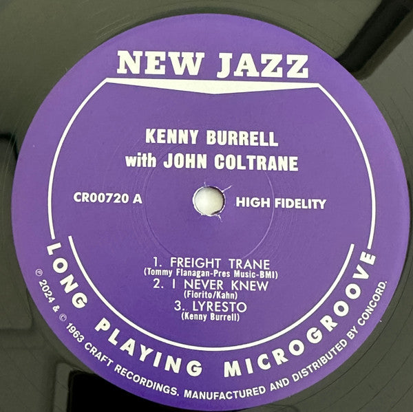 Kenny Burrell  &  John Coltrane : Kenny Burrell & John Coltrane (LP, Album, Mono)