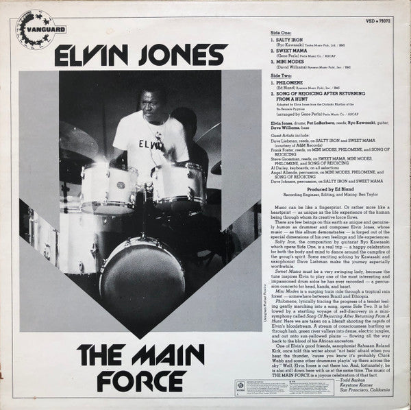 Elvin Jones ~ The Main Force (Vinyl) - Djungel & Jazz