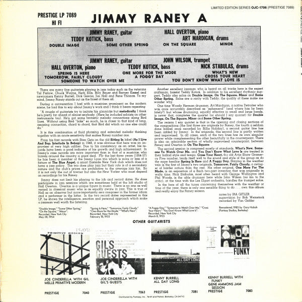 Jimmy Raney ~ A (Vinyl) - Djungel & Jazz