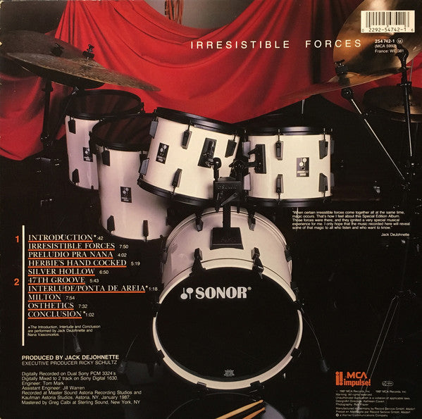 Jack DeJohnette's Special Edition ~ Irresistible Forces (Vinyl) - Djungel & Jazz