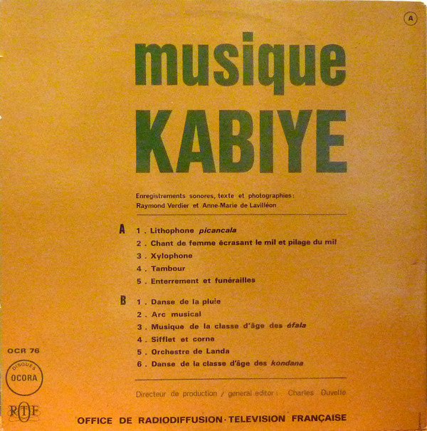 Kabiye : Togo - Musique Kabiye (LP, Mono, RE)
