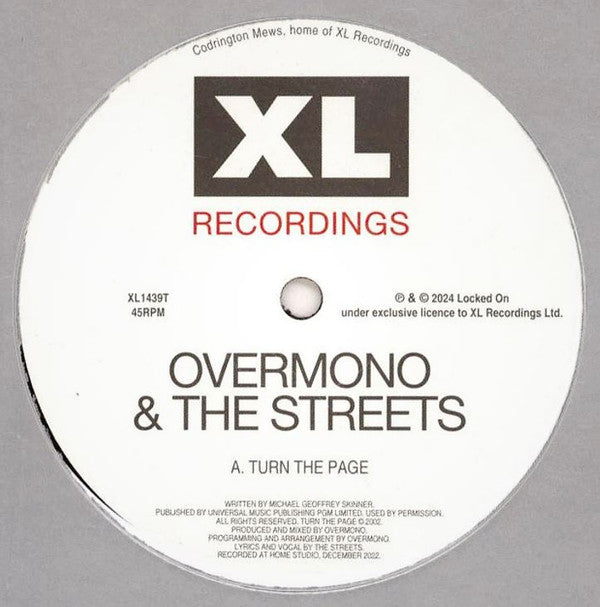 Overmono & The Streets ~ Turn The Page (Vinyl) - Djungel & Jazz