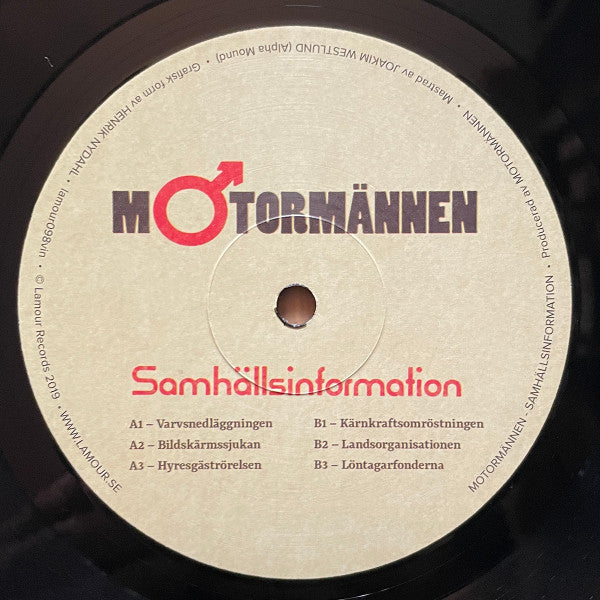 Motormännen ~ Samhällsinformation (Vinyl) - Djungel & Jazz