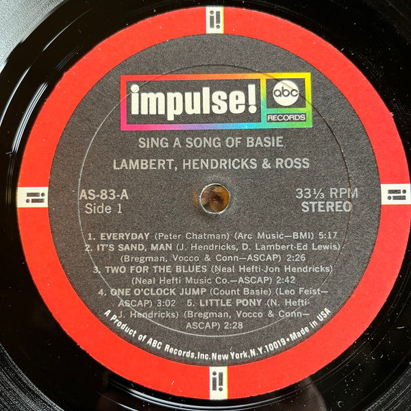 Lambert, Hendricks & Ross ~ Sing A Song Of Basie (Vinyl) - Djungel & Jazz