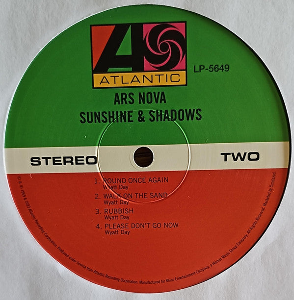 Ars Nova (3) : Sunshine & Shadows (LP, Album, RE)