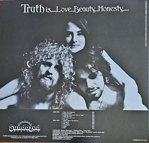 Truth (13) : Truth (LP, Album, RE)