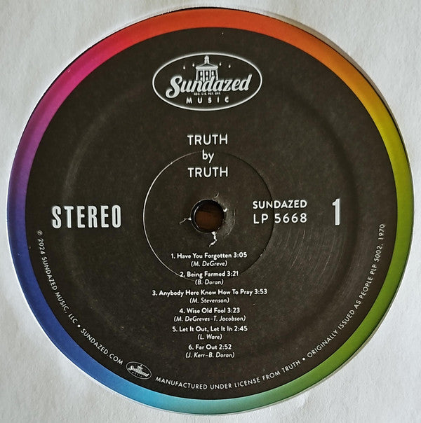 Truth (13) : Truth (LP, Album, RE)