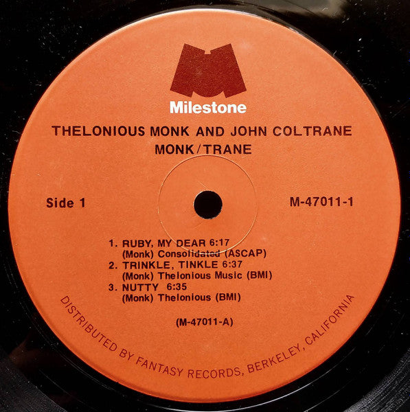 Thelonious Monk & John Coltrane ~ Monk / Trane (Vinyl) - Djungel & Jazz