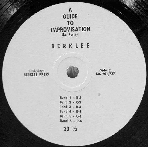 John Laporta ~ A Guide To Improvisation (Vinyl) - Djungel & Jazz