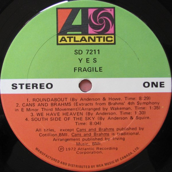 Yes ~ Fragile (Vinyl) - Djungel & Jazz
