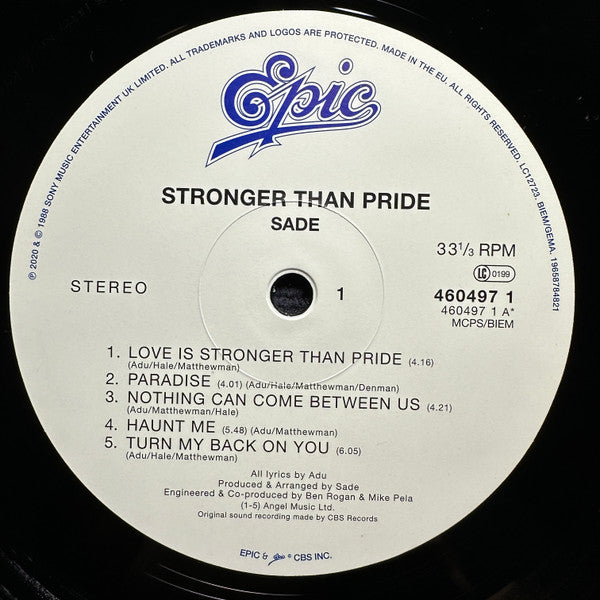 Sade ~ Stronger Than Pride (Vinyl) - Djungel & Jazz