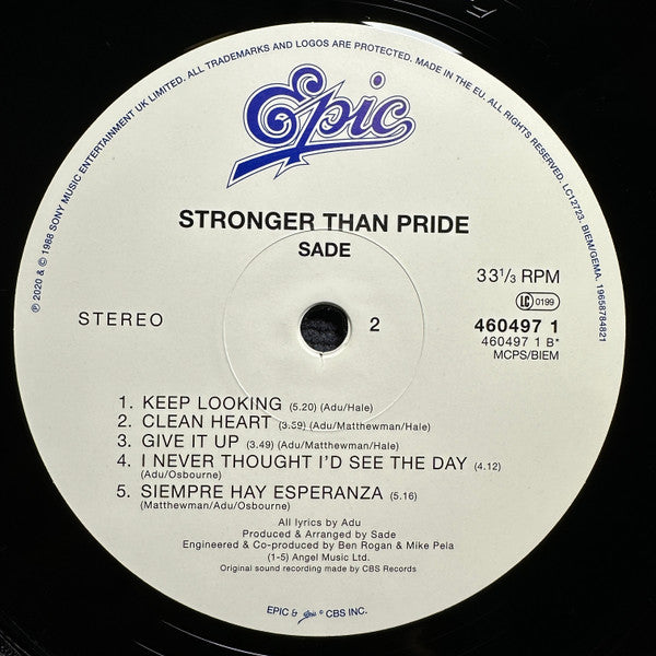 Sade ~ Stronger Than Pride (Vinyl) - Djungel & Jazz