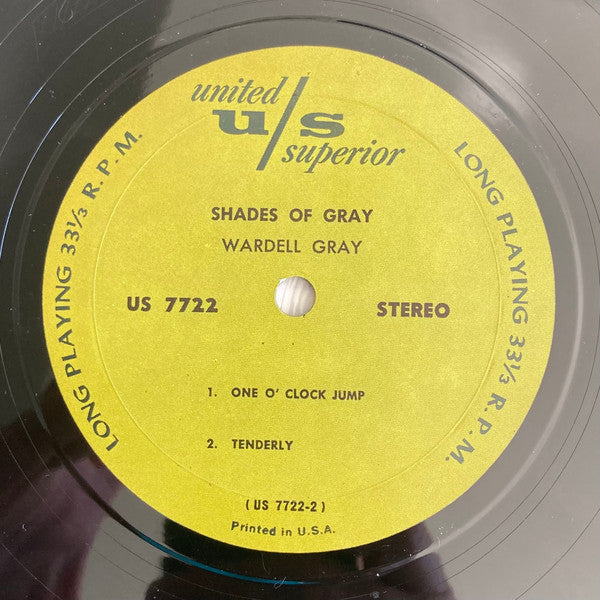 Wardell Gray ~ Shades Of Gray (Vinyl) - Djungel & Jazz