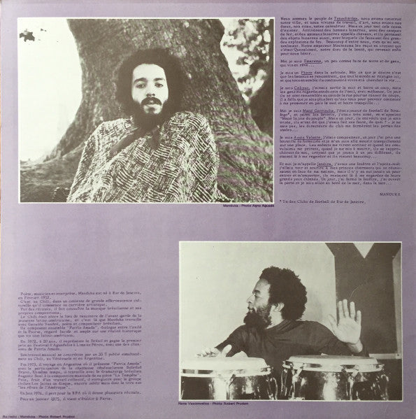 Manduka & Naná Vasconcelos : Manduka (LP, Album)