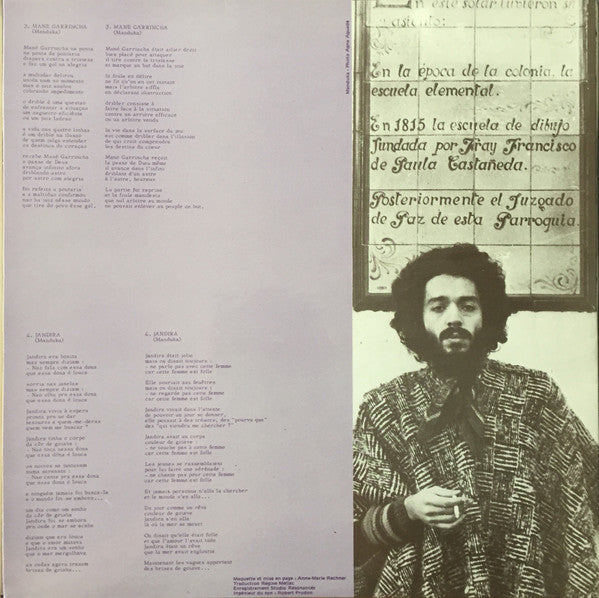 Manduka & Naná Vasconcelos : Manduka (LP, Album)