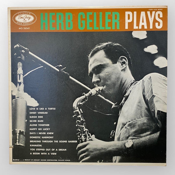 Herb Geller ~ Herb Geller Plays (Vinyl) - Djungel & Jazz