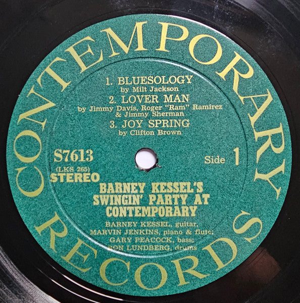 Barney Kessel ~ Barney Kessel's Swingin' Party At Contemporary (Vinyl) - Djungel & Jazz