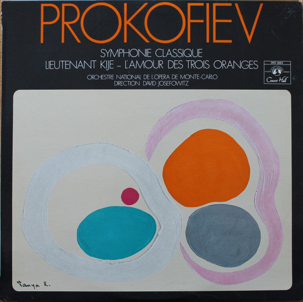 Prokofiev, Orchestre National De L'Opéra De Monte-Carlo, David Josefowitz ~ Symphonie Classique / Lieutenant Kijé / L&#039;Amour Des Trois Oranges (Vinyl) - Djungel & Jazz