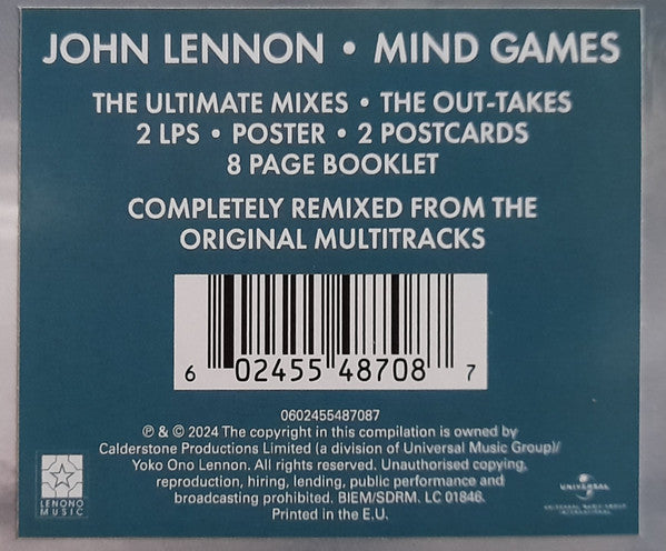 John Lennon : Mind Games (The Ultimate Mixes & Out-Takes) (2xLP, Album, Rem)