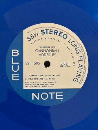 Cannonball Adderley : Somethin' Else (LP, Ltd, RE, Blu)