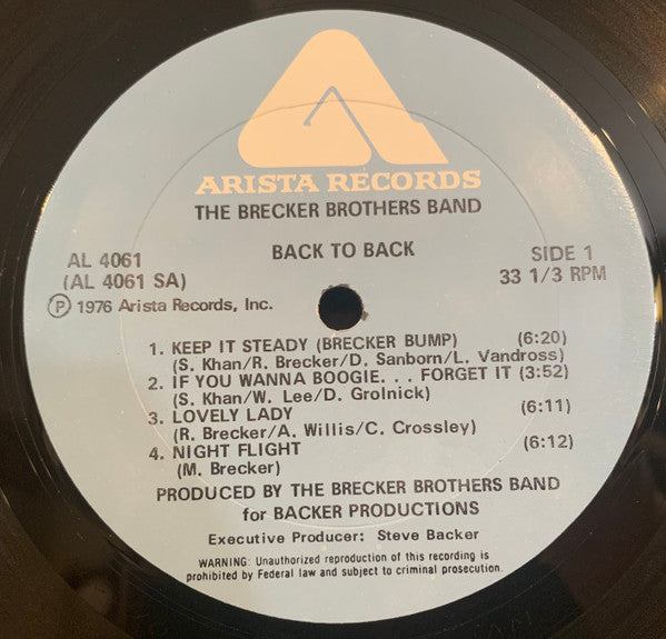 The Brecker Brothers Band* : Back To Back (LP, Album)