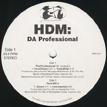 HDM : Da Professional / Real MC's (12")
