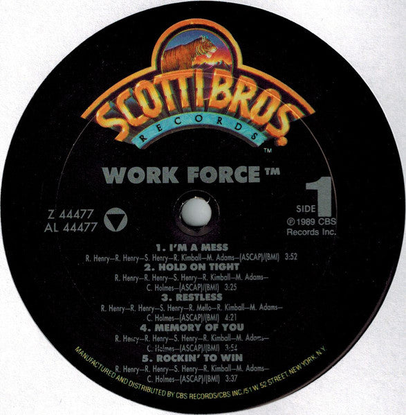 Work Force ~ Work Force (Vinyl) - Djungel & Jazz